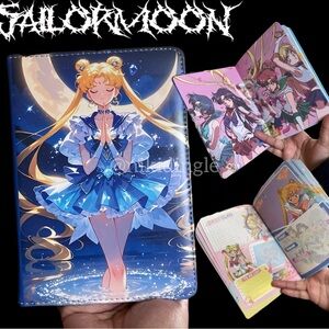 NEW Anime DIY Notebook Colored Pages Sailor Moon Journal Princess Waifu A7